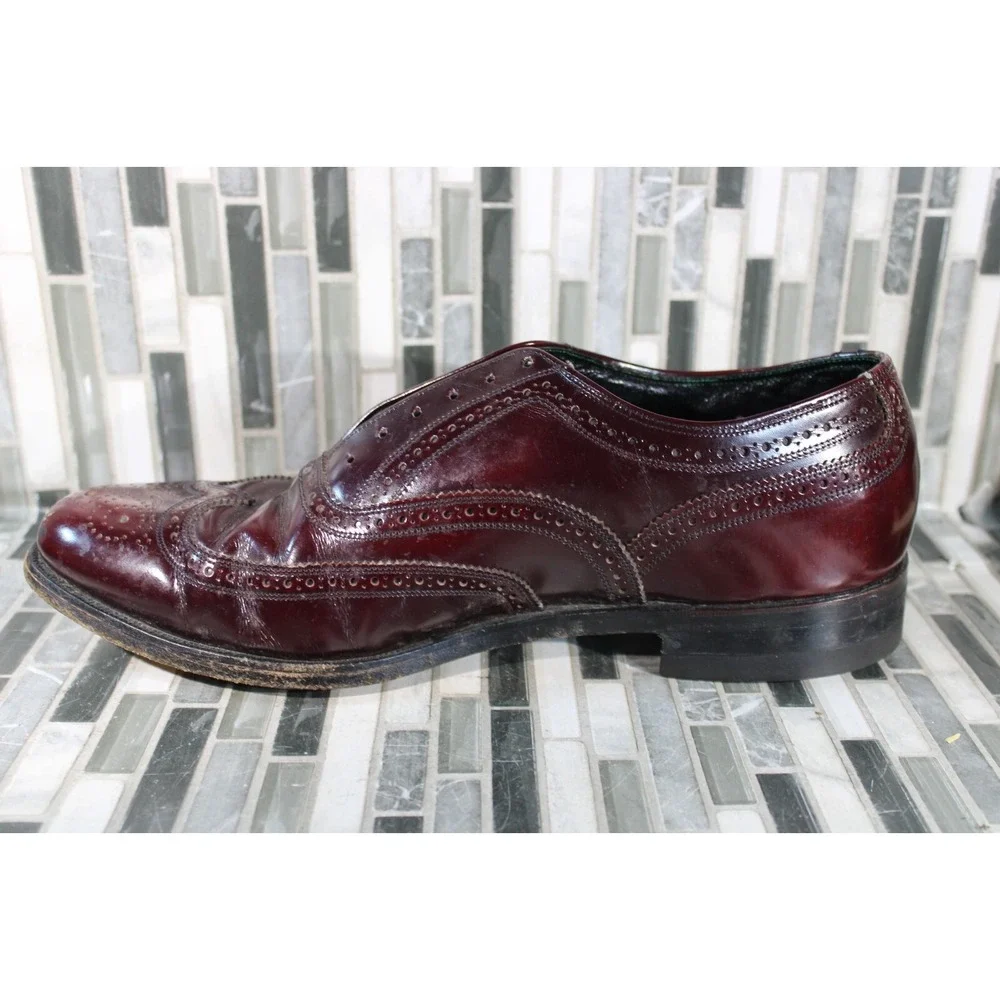 The Florsheim Shoe Imperial Duality Brown Leather Shoes Size‎ 10 No Laces